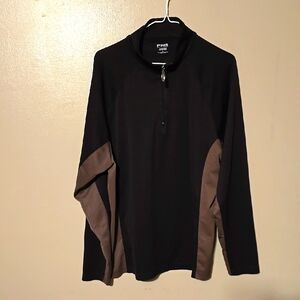 Ping‎ Lightweight Quarter Zip Pullover Jacket Black Mens Size Large